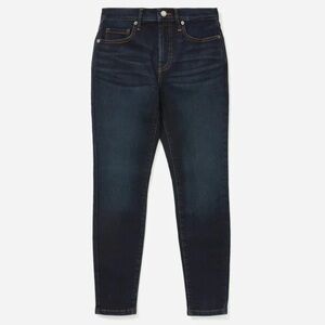 Everlane “The Authentic Stretch High-Rise Skinny” jeans, size 28 ankle.